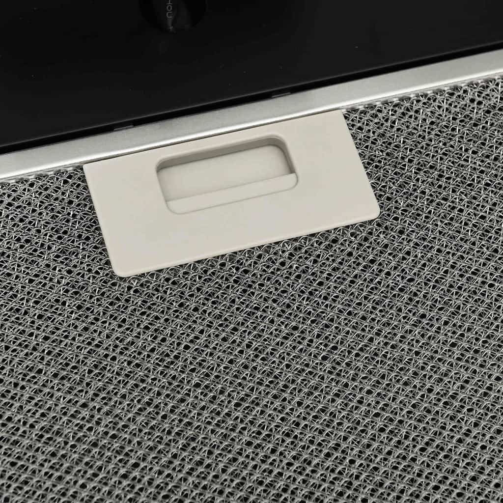 Hotte murale 60 cm Acier et verre trempé Noir vidaXL - 8