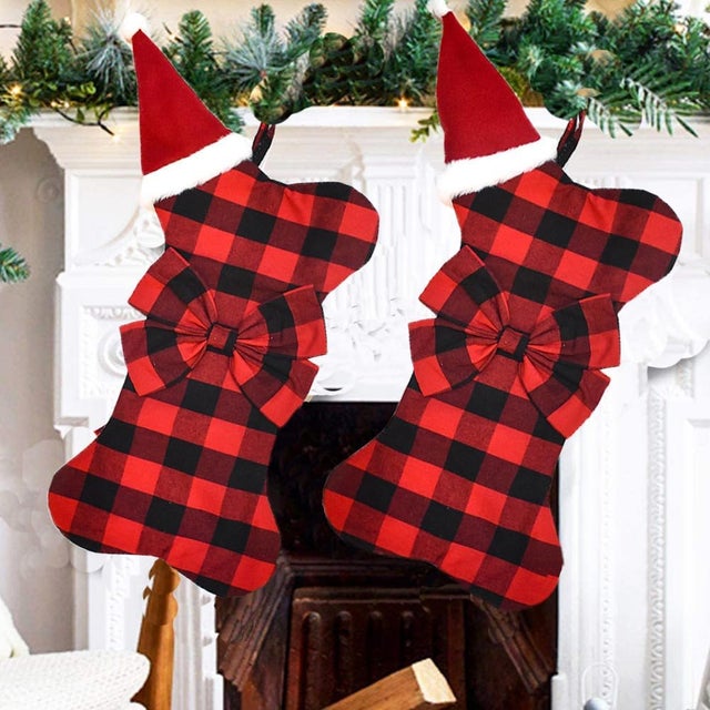 Chaussettes De Noël Déco – Bottes à Suspendre à La Cheminée