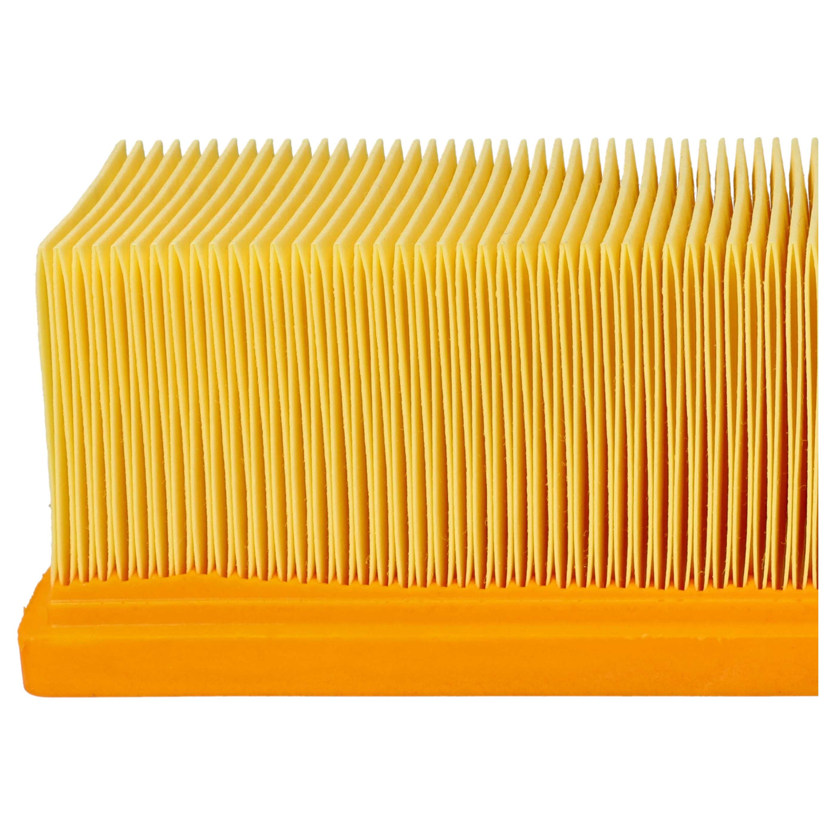 vhbw 10x filtre plissé plat remplacement pour Kärcher 6.414-498.0 pour aspirateur - Élément filtrant - 5