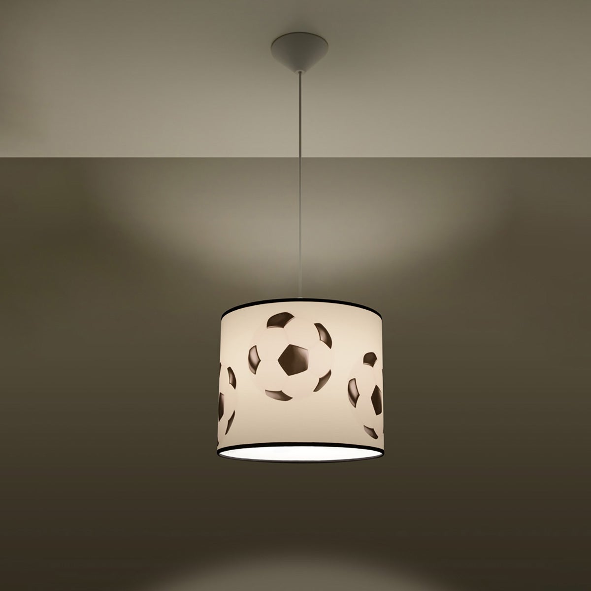 Lampa wisząca CALCIO A 30 LED 3000K - 30x30x82cm Sollux