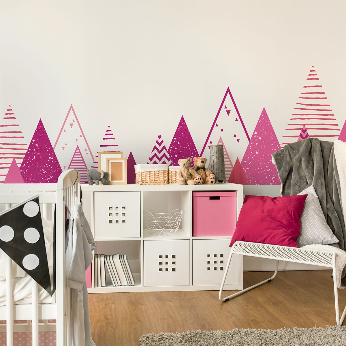 Vinilo niño escandinavo de montaña mika - adhesivo de pared - revestimiento sticker mural decorativo - 120x200cm - 4