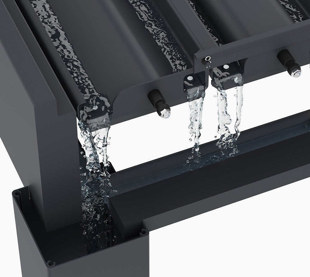 Paragon Outdoor Grand Tuscan 1220 | Pergola en aluminium avec toit à lames | 4x6 m - 6