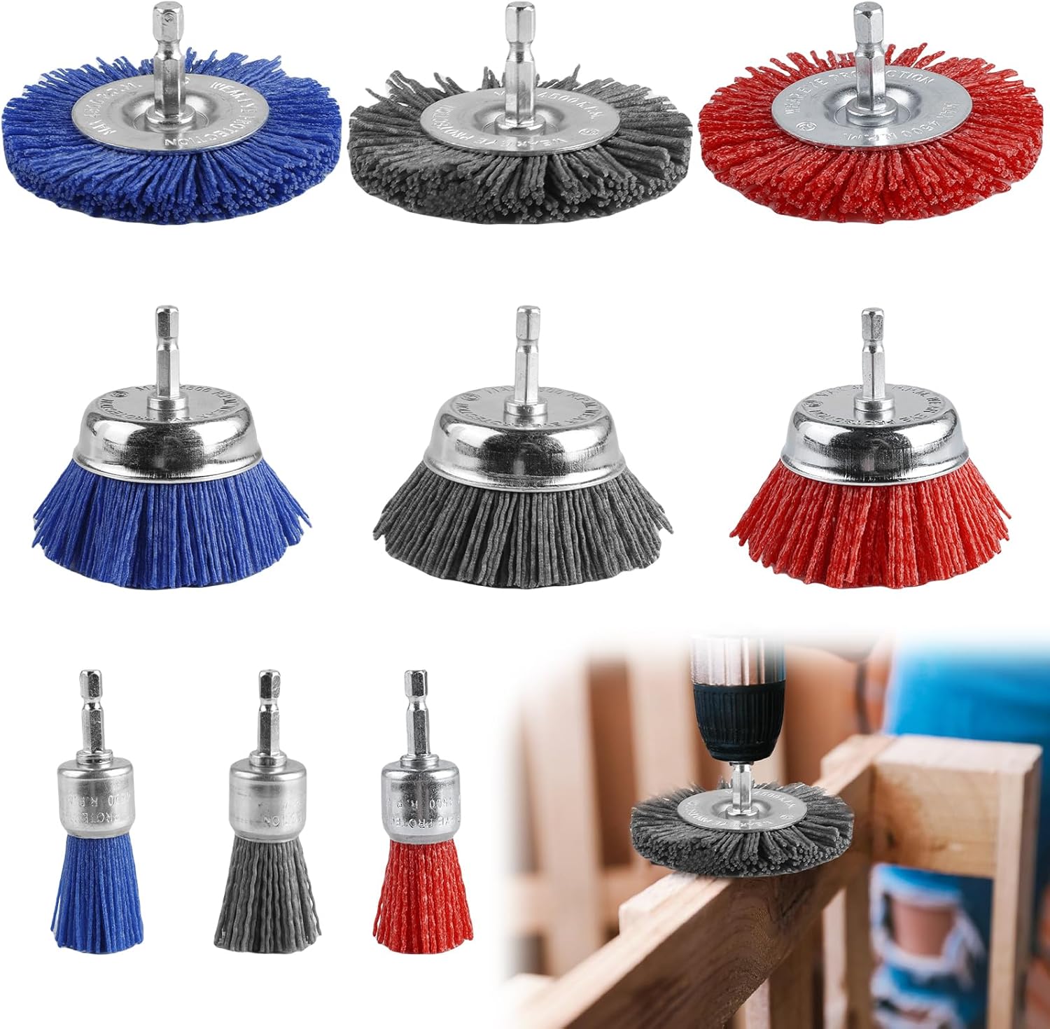 Cepillo De Acero Inoxidable, Cepillos De Metal Para Limpieza | Cepillo De Limpieza De Metal, Cepillo De Cerdas Duras | Antioxidante, Cepillo De Acero Para óxido, Pintura, Acero Inoxidable