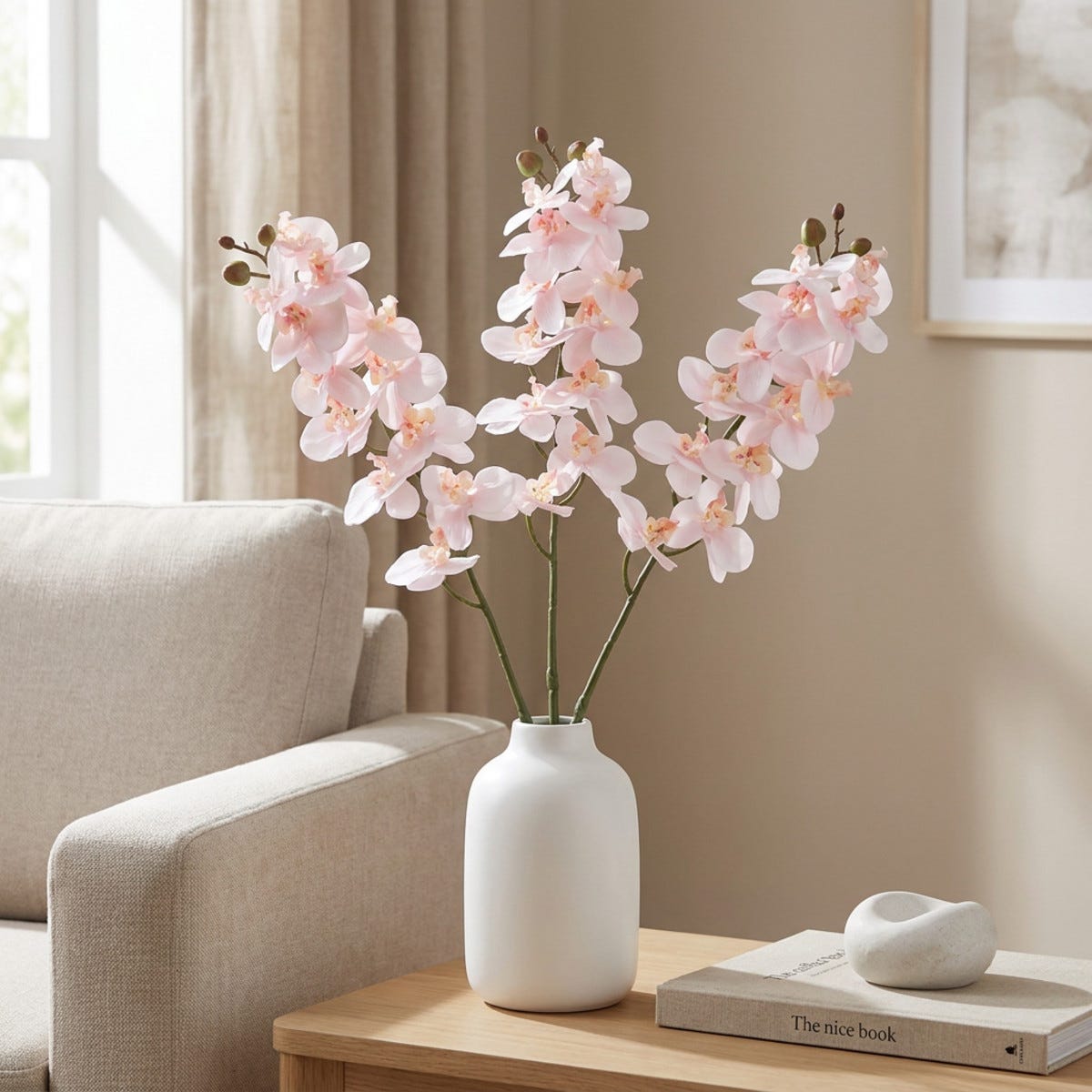 Ordhdee Orchidée Phalaenopsis artificielle au toucher réaliste | Leroy Merlin