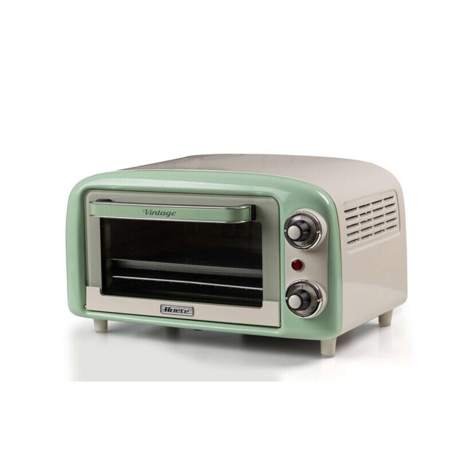 Ariete Horno Eléctrico Vintage 3919, 800 W, Capacidad De 10 L, Doble Cristal, Retrà², Verde , Leroy Merlin