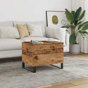 VidaXL Tavolino Da Salotto In Stile Antico 60x50x36,5 Cm – Legno Multistrato Con 4 Scomparti E Gambe In Metallo