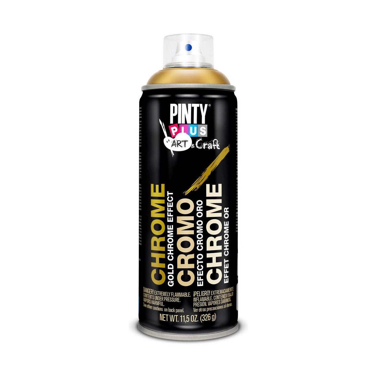Farba w sprayu pintyplus złoty chrom 400 ml do wnętrz