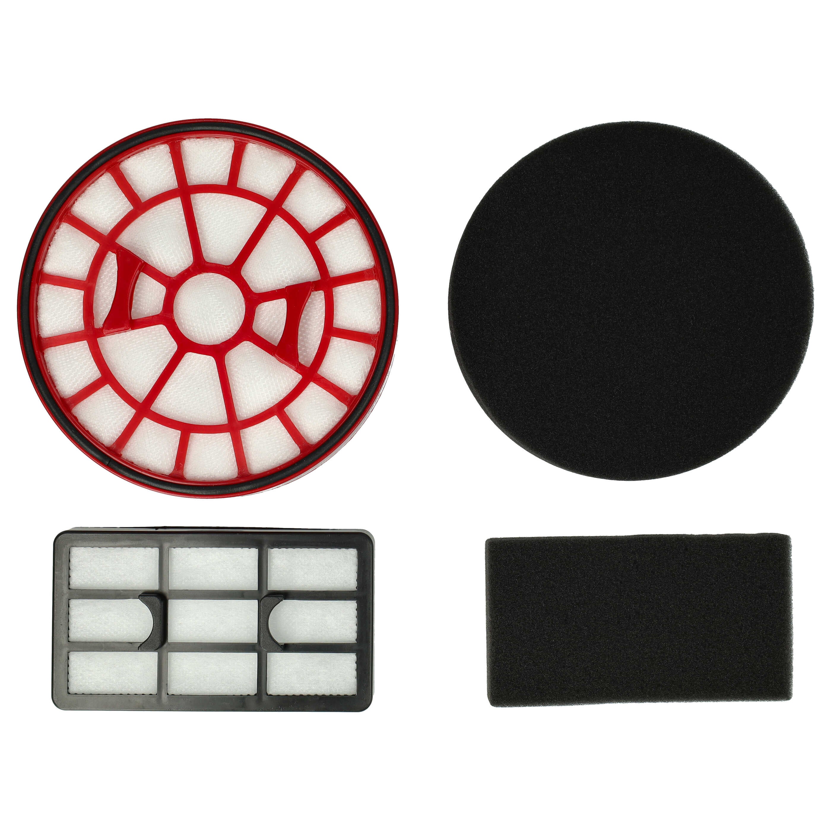 Vhbw Set 2 Filtri Per Aspirapolvere Dirt Devil M1144 - Filtro Di Scarico + Doppio Filtro Motore (Sostituisce 1144001) - Lavabili E Antiallergici