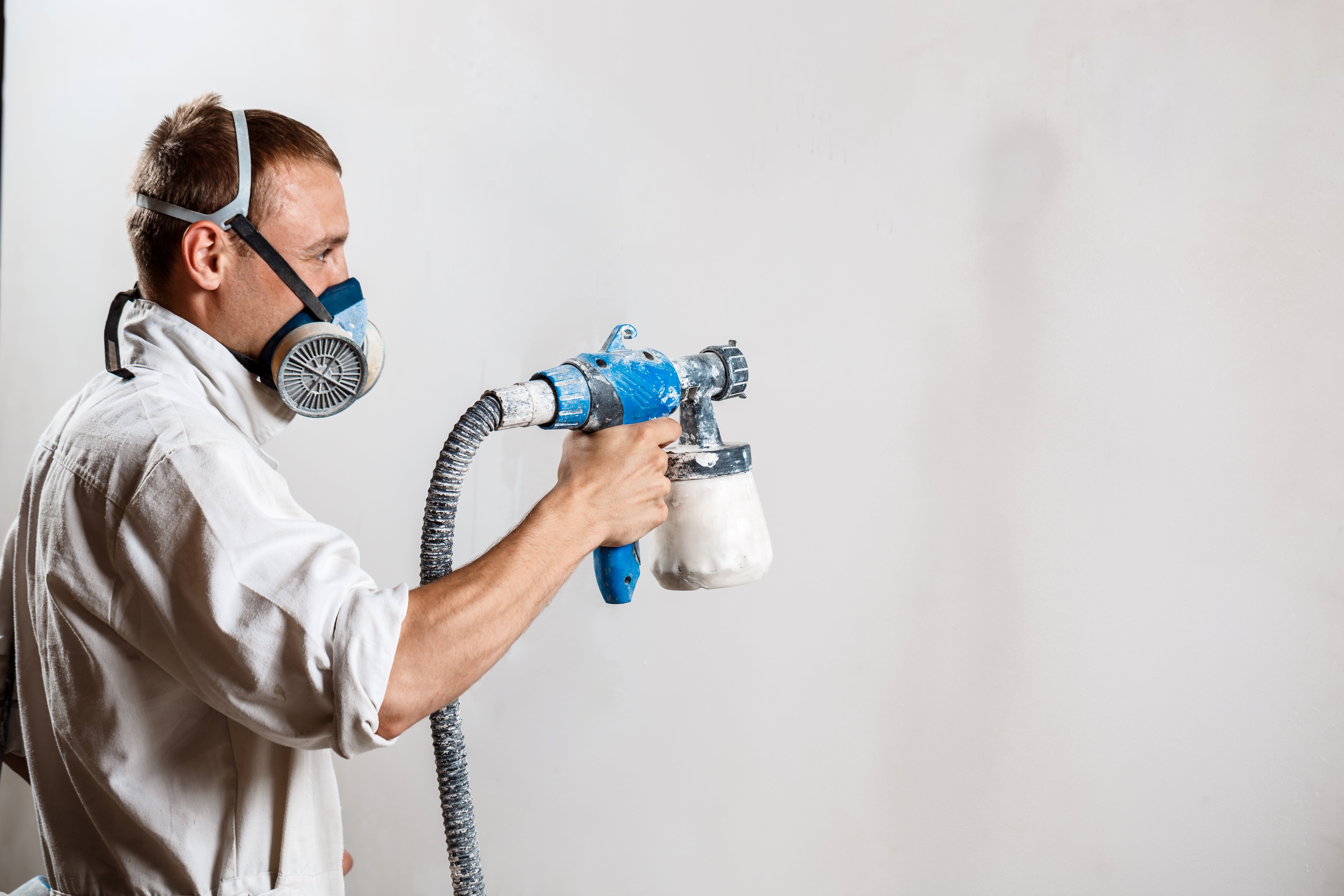 Pittura bianca per facciate 4L - Pittura per esterni con componenti antimuffa - 4