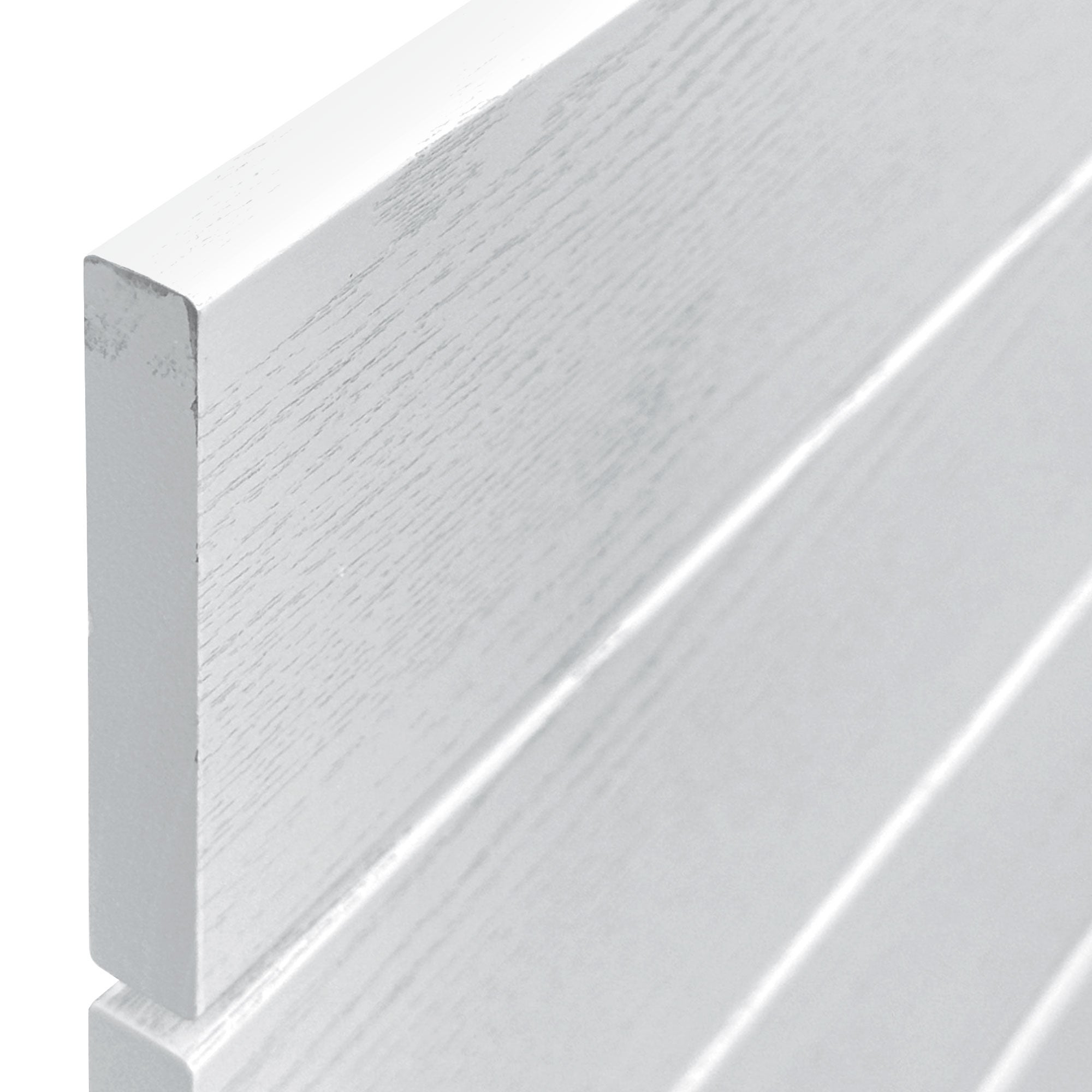 DHOME Cabecero de Madera reciclada DM Estilo Palet Horizontal Cama Palets Herrajes incluidos (135cm, Blanco Madera) - 5