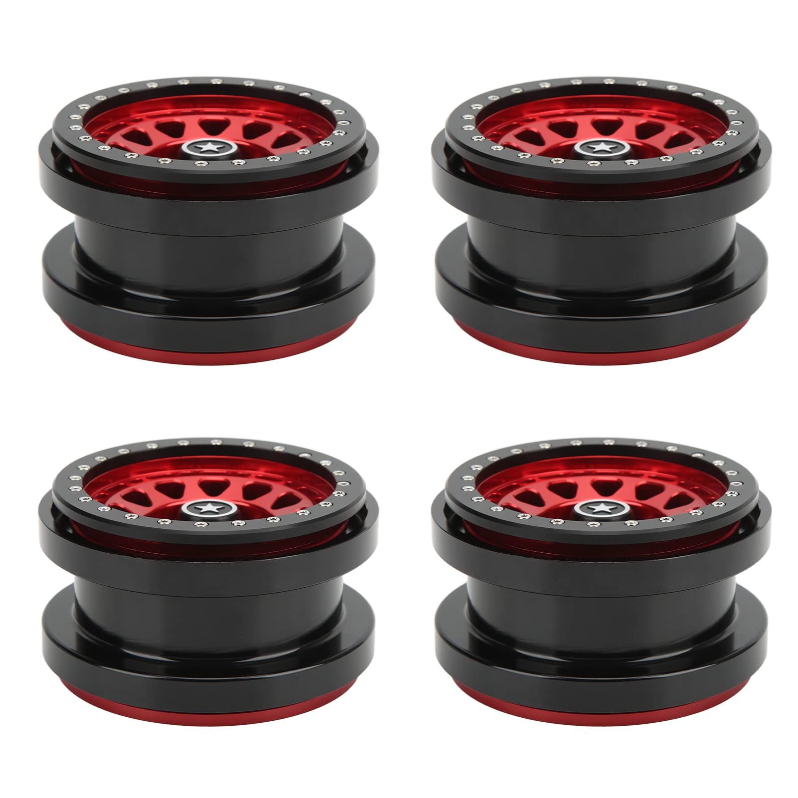 Moyeux C En Alliage D'Aluminium 1/18 - 4 Pièces Pour Chenille TRX4M, RC Crawler Poids Lourd - Accessoires Argent Robustes