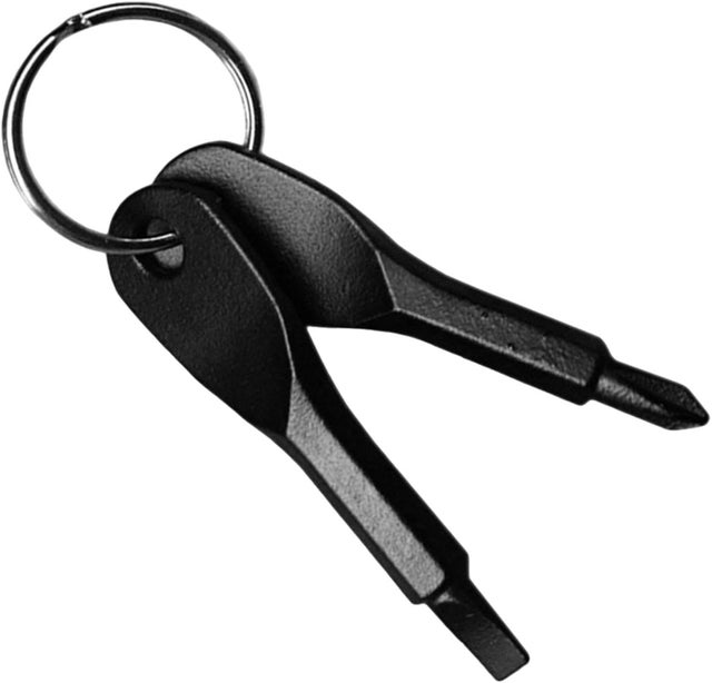 Mini tournevis porte-clés de poche, multi-tournevis de réparation, outil manuel polyvalent pour la réparation quotidienne de meubles, noir