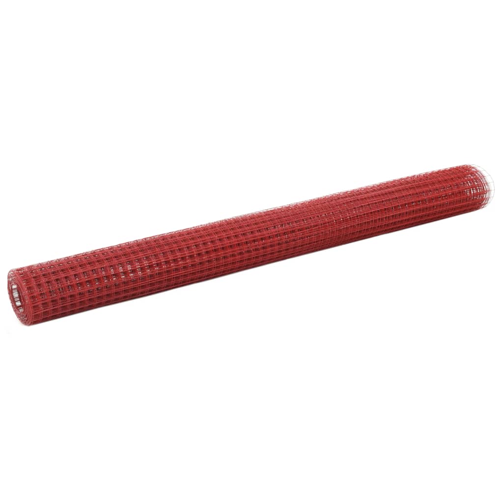 Recinto Per Pollaio In Rete Zincata Con PVC Verde – 10x1 M, Maglia 19x19 Mm, Filo 0,6 Mm