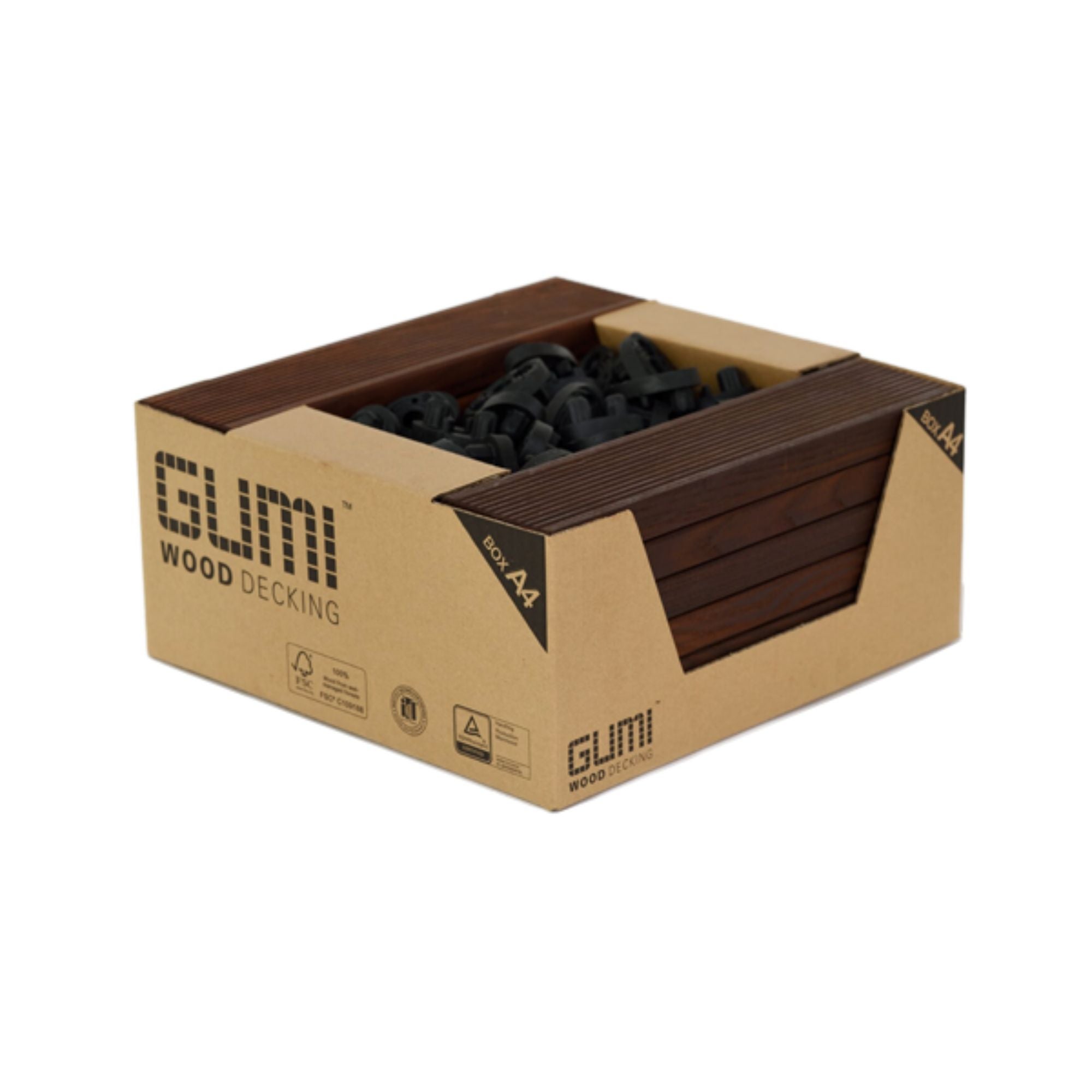 Deska Tarasowa Drewniana ThermoJesion A4 29,2x7x2,1 cm GUMI TARAS - 16szt.