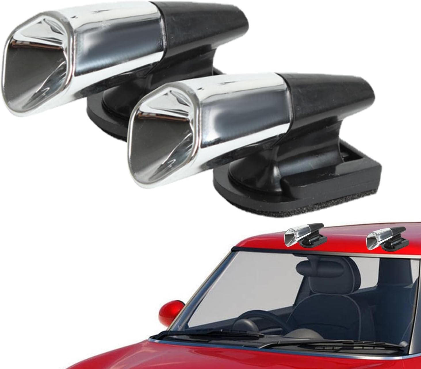 Sifflet Avertisseur Pour Cerf – 4 Pièces – Design Acrylique Amélioré – Pour Voiture – Neuf Sous Blister