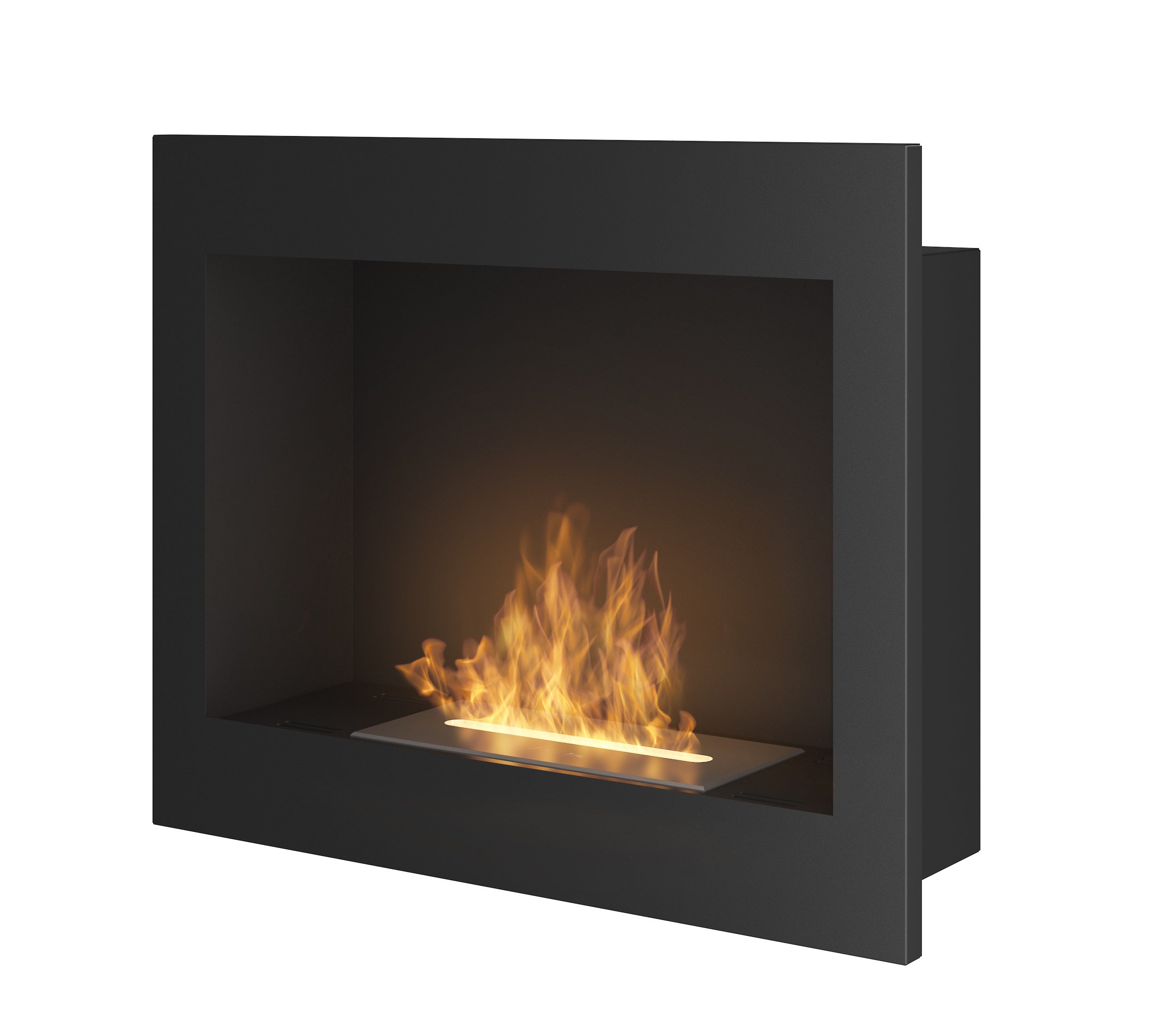 Chimenea De Bioetanol Frame 600 Color Negro Mate Empotrada En Pared chimenea-de-bioetanol-frame-600-color-negro-mate-empotrada-en-pared