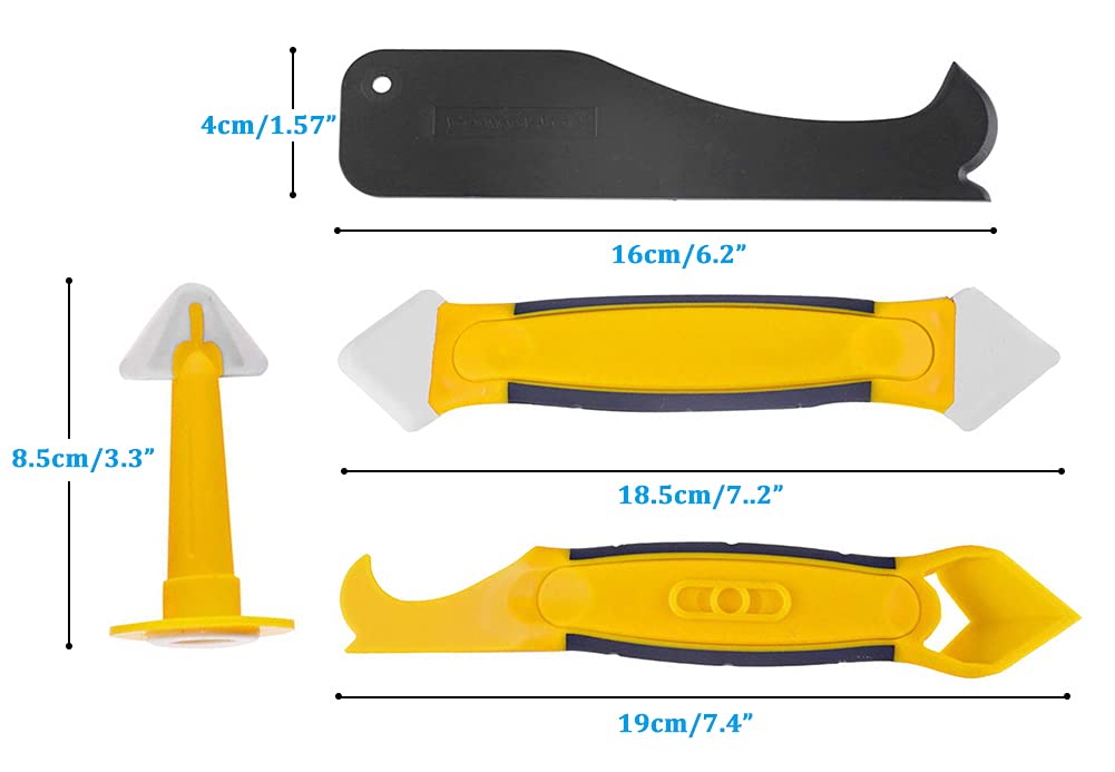 Juego de 8 herramientas para quitar sellador de silicona, para baño y cocina. - 2
