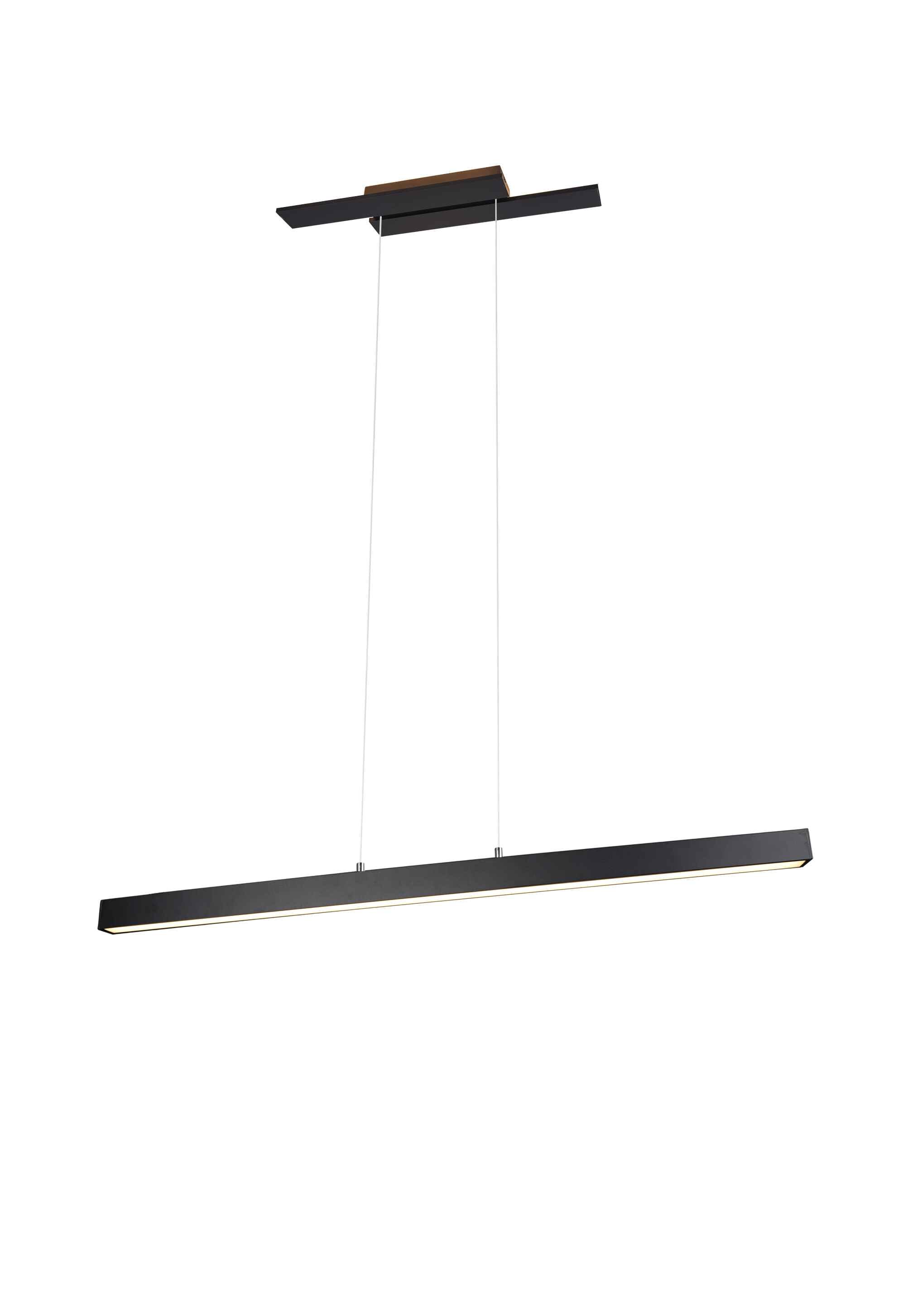 Trio Lampada a sospensione a LED con elegante rete metallica di colore grigio anticato