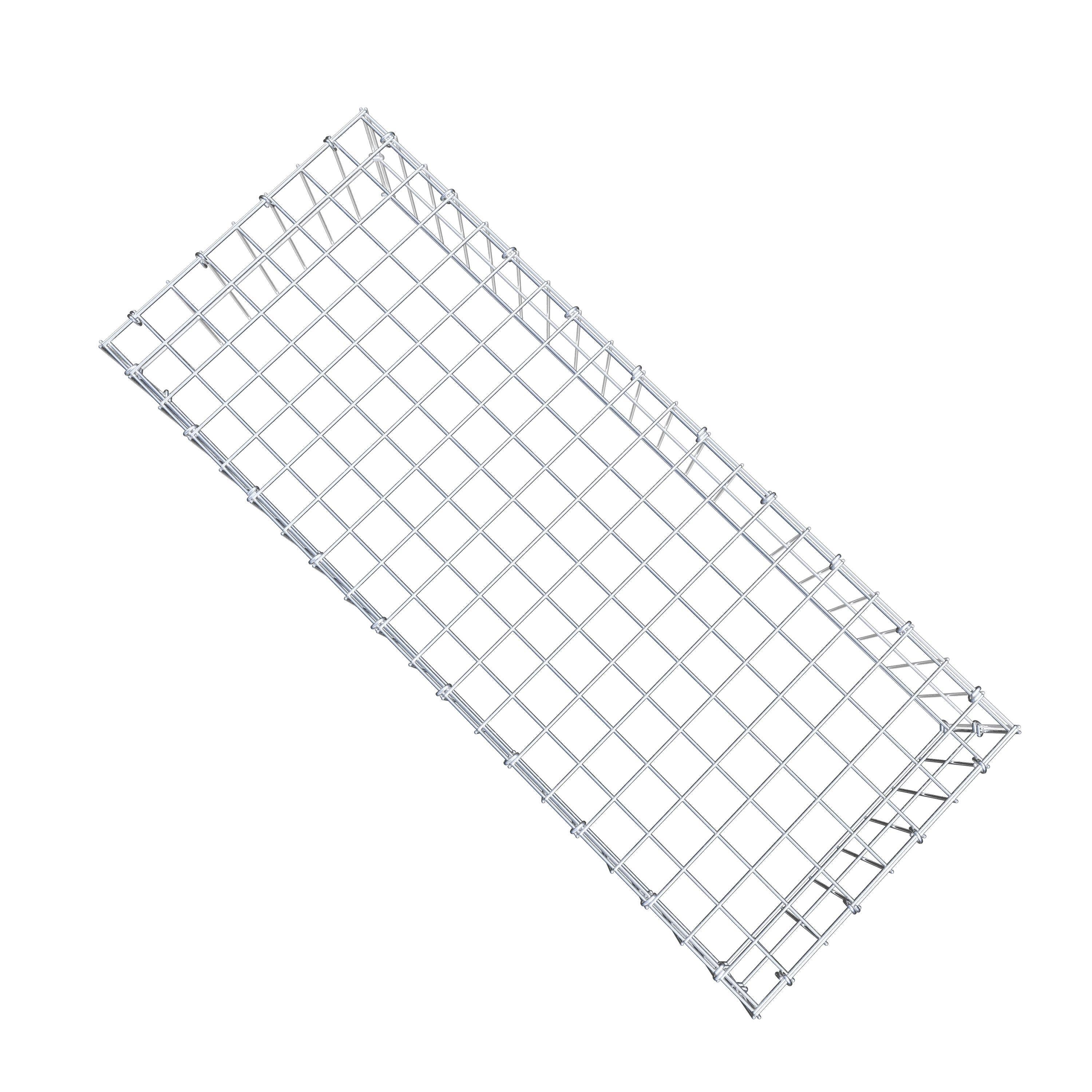 Gavión para apilar en acero galvanizado 100x20x40cm (LxAxP), malla 5 x 10cm, Anillo en C, sin rejilla inferior - 8