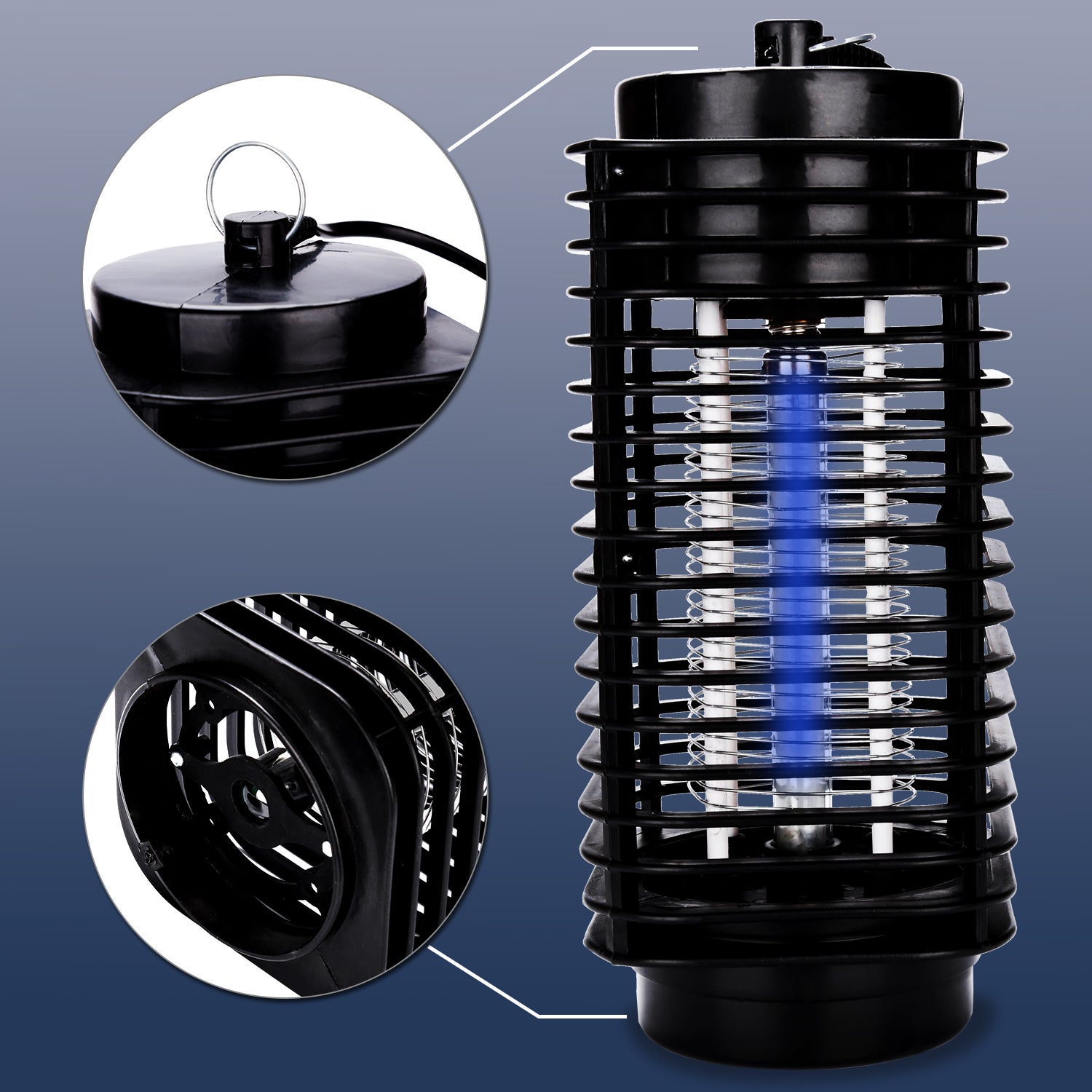 Lampe Anti Moustique 3W Lampe UV LED Tue Mouches Intérieur et Extérieur Tue Mouches Destructeur D' Electrique - 9