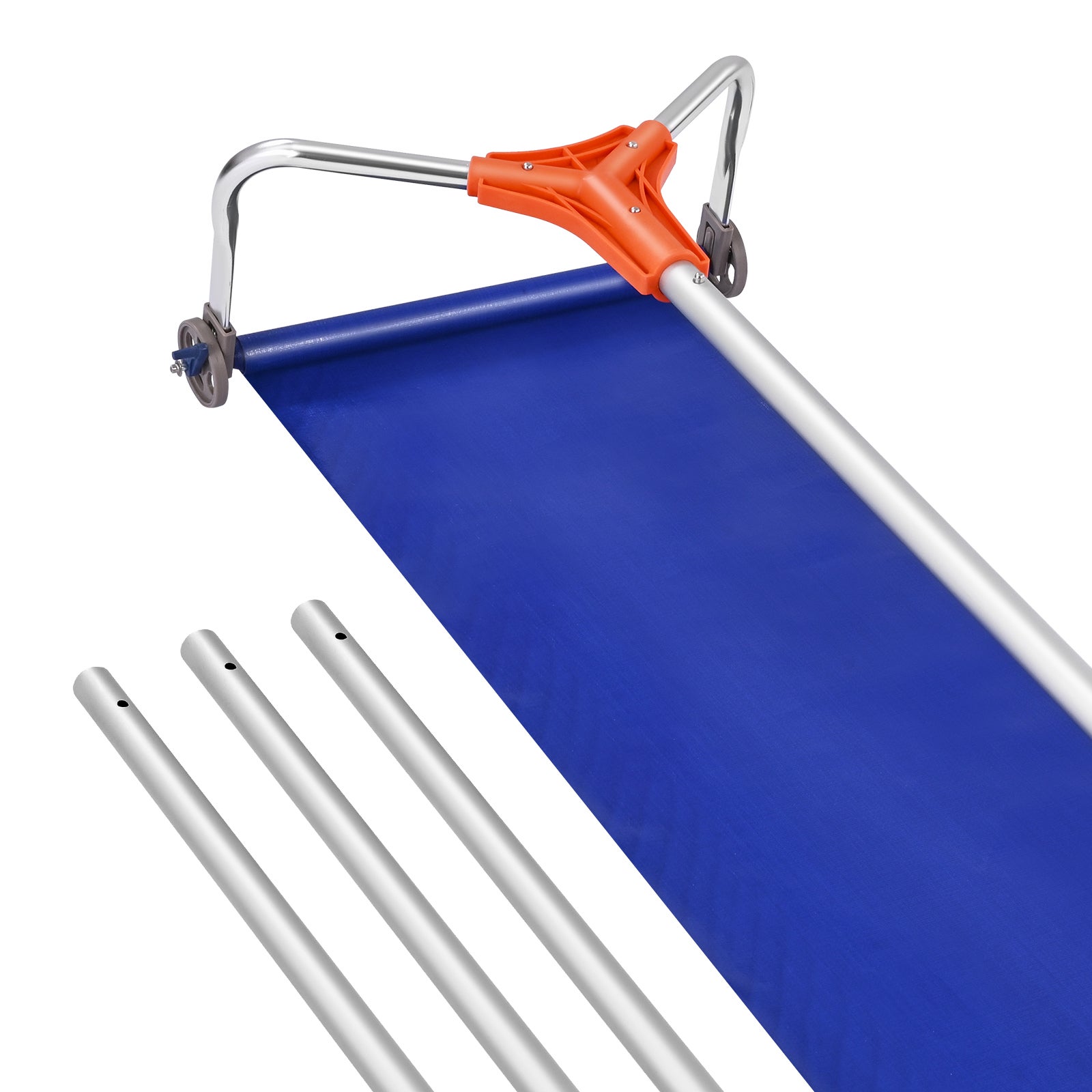 Greblă de zăpadă pentru acoperiș VEVOR, 43 cm, 1,25-5,24 m, cu lamă, roți inferioare, mâner antiderapant
