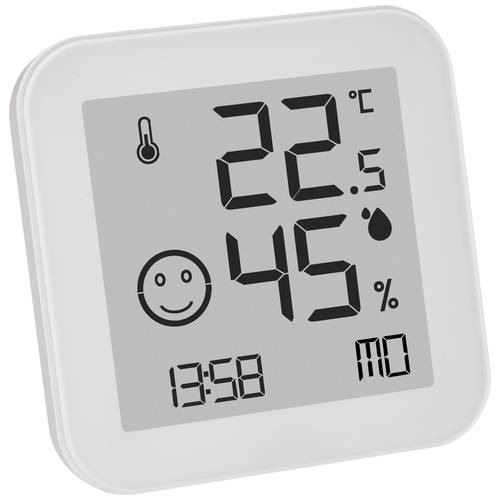 TFA Dostmann BLACK & WHITE Thermo-hygromètre blanc 30.5054.02 - 2
