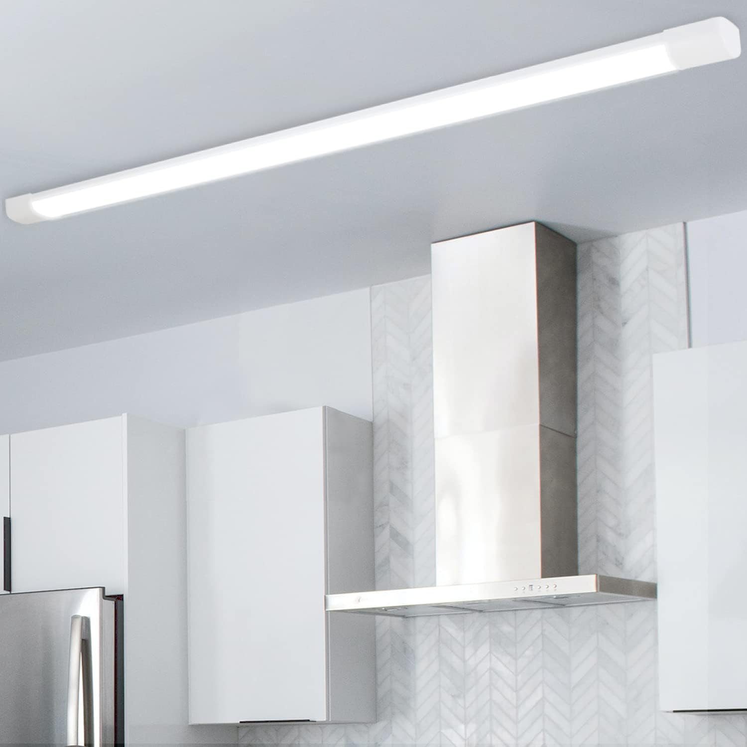 NETTLIFE Lámpara de techo LED 120 CM 36W Tubo de luz para habitación húmeda 4000K Lámpara de sótano Blanco neutro Ángulo de haz largo 180° - 3