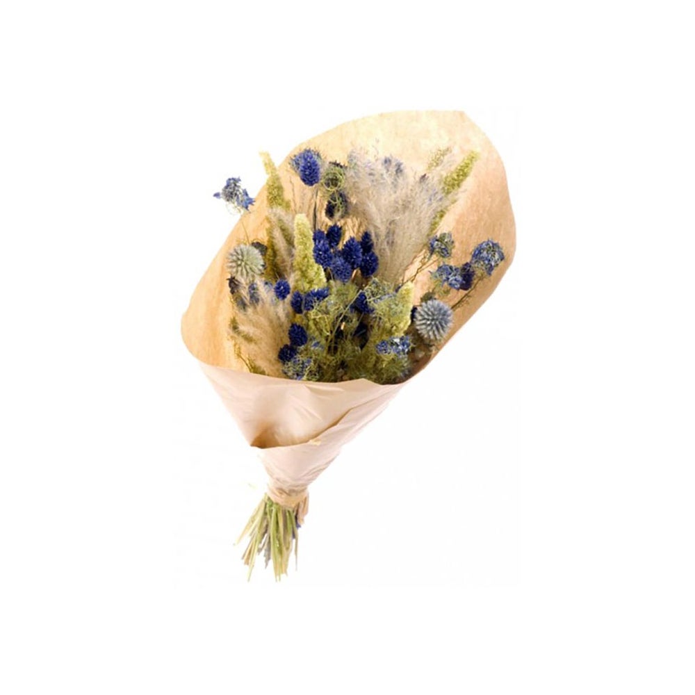 Grand bouquet de fleurs séchées Mix bleu Flowerbox | Leroy Merlin