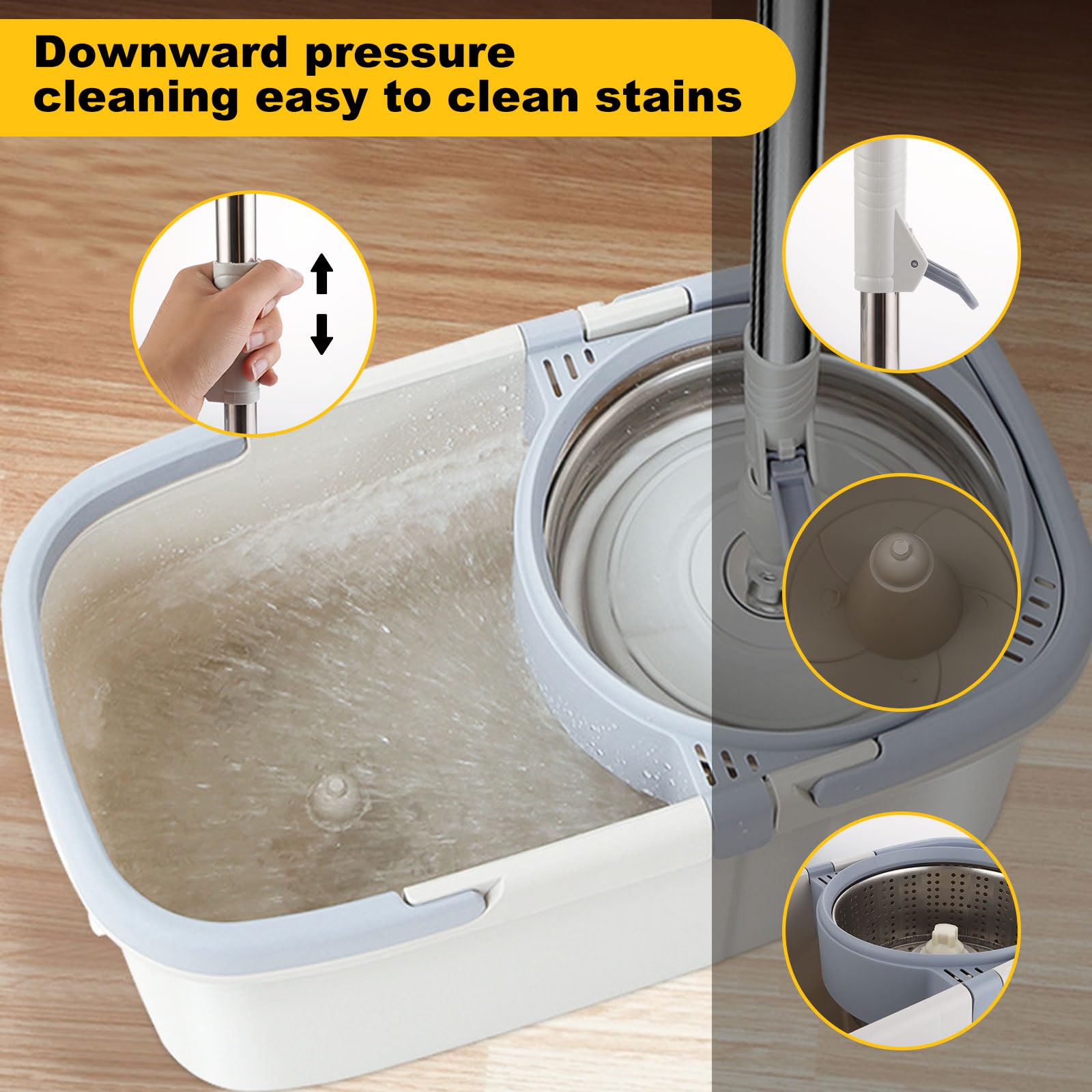 Spazzola Per Lavasciuga Pavimenti Per Pulizia Industriale Blu Duro - Foto 8