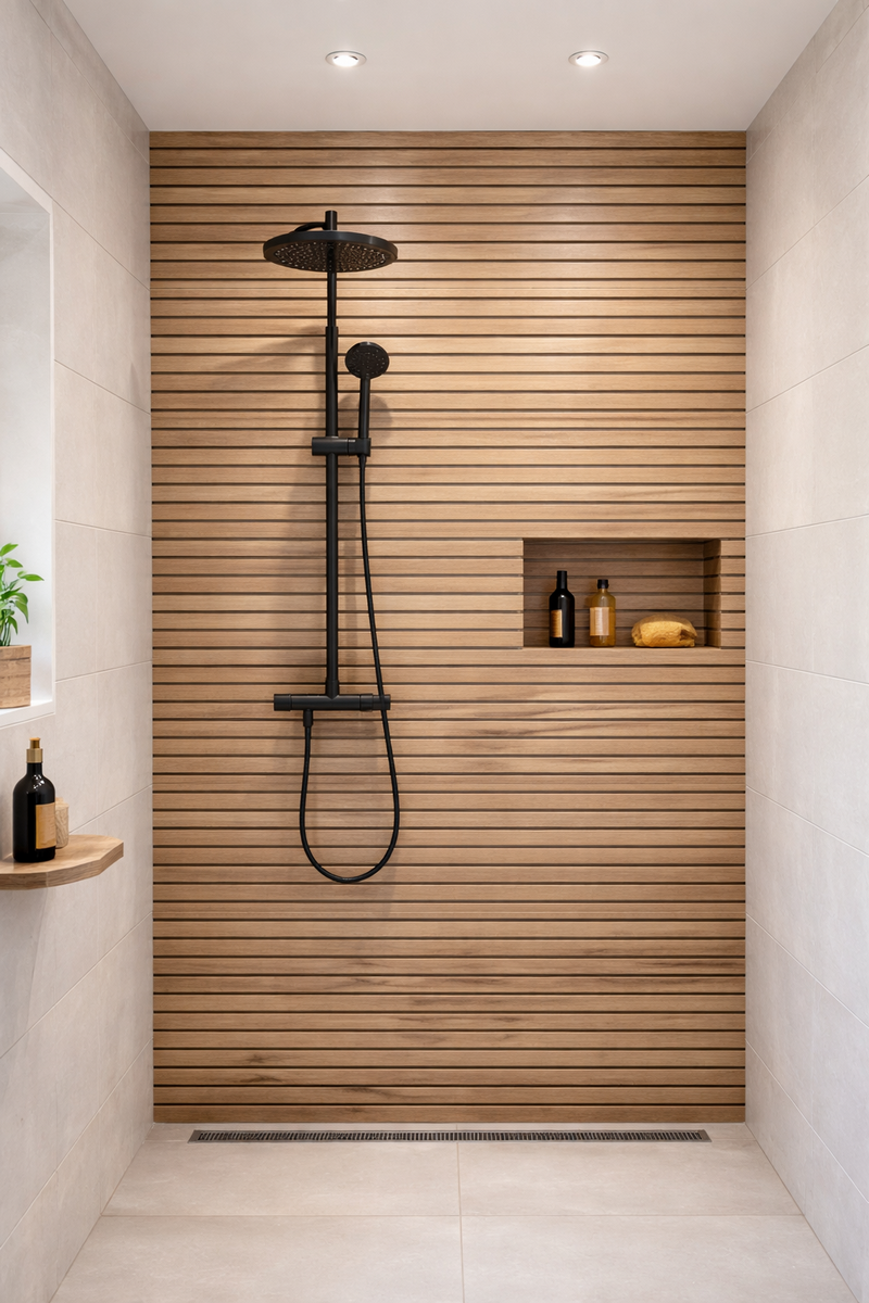 Carrelage sol/mur effet bois mat lisse LINEAR WOOD BEIGE L.120 x l.60cm - 3