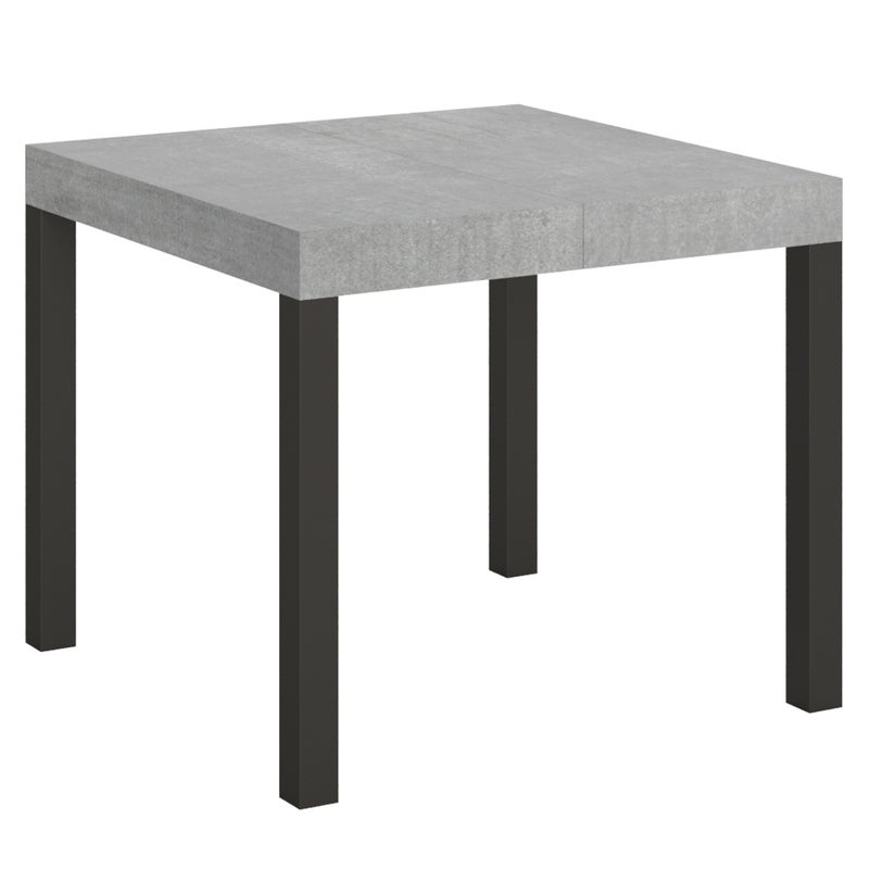 Stół rozkładany 90x90/246 cm Everyday Cement rama antracyt