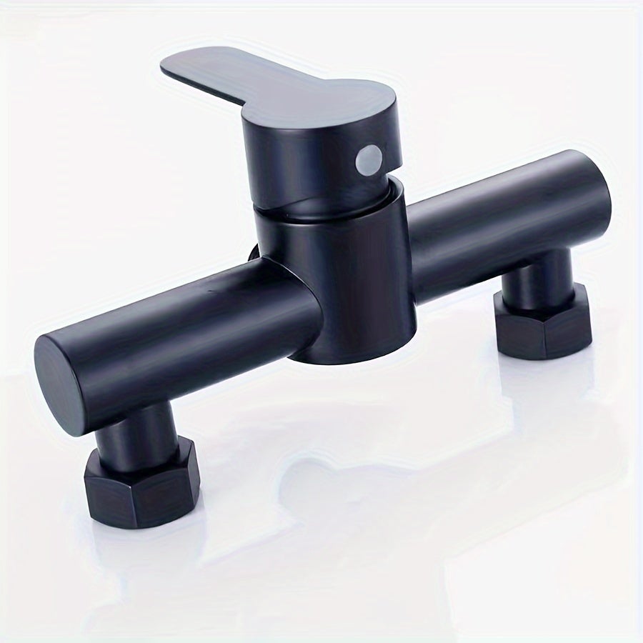 Grifo de ducha negro, mezclador funcional de agua fría y caliente para baño, diseño de montaje en pared, grifo de ducha doméstico - 5