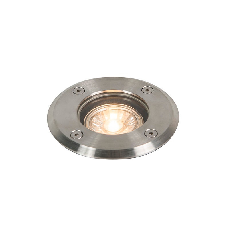 Oświetlenie zewnętrzne do wkopania stalowe 11cm IP67 - Basic Round