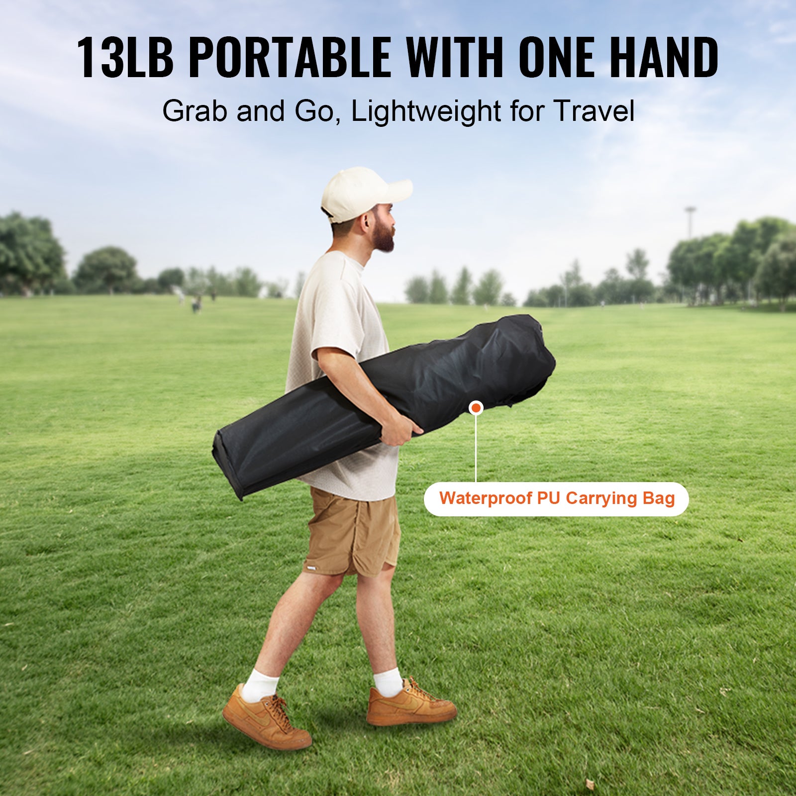 Chaise de camping pliante pour adultes,SucceBuy chaise quadruple portable robuste avec support lombaire,accoudoirs rembourrés,idéale pour la plage - 8