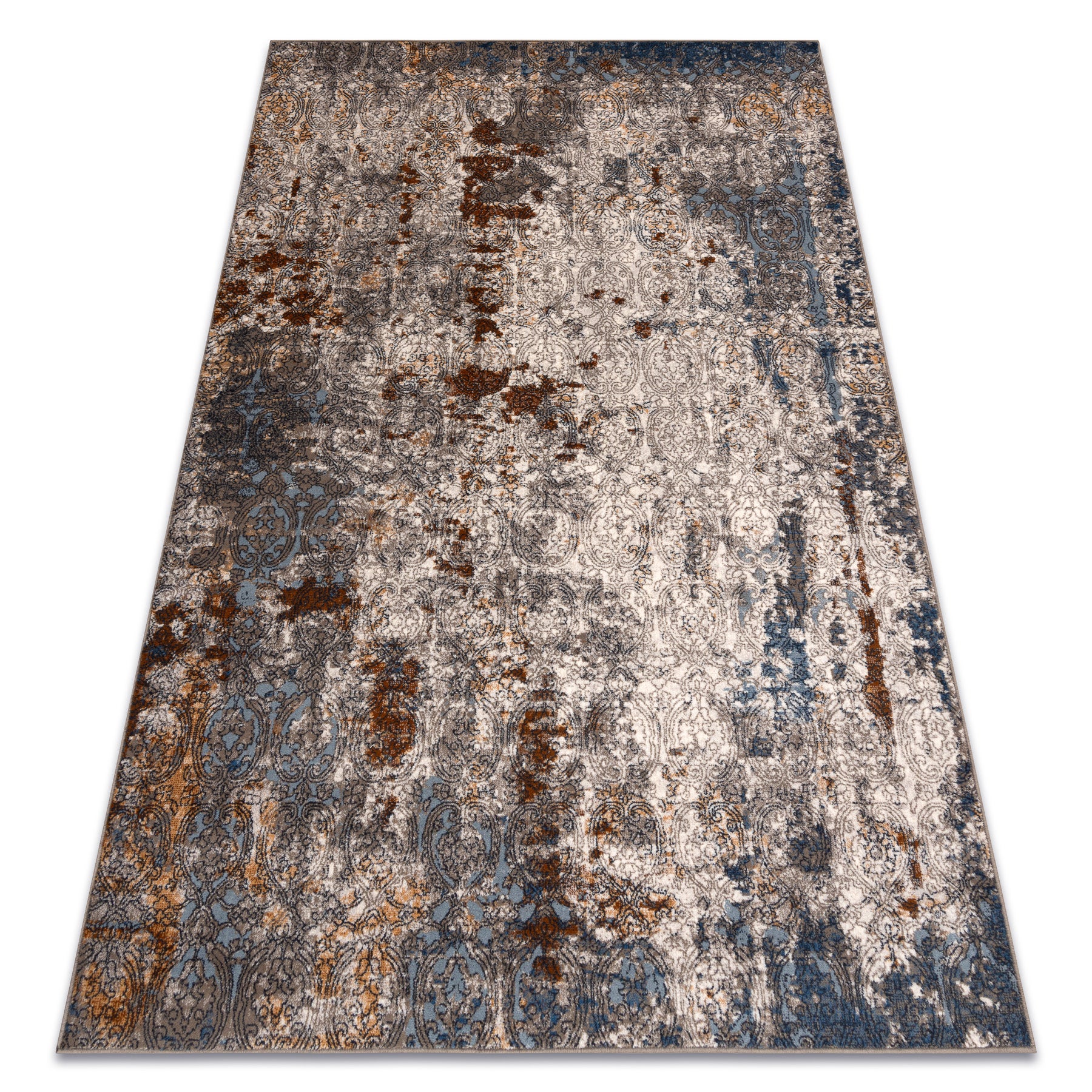 Dywan wełniany NAIN Ornament vintage 7700/51622 beż / granat / terakota 120x170 cm