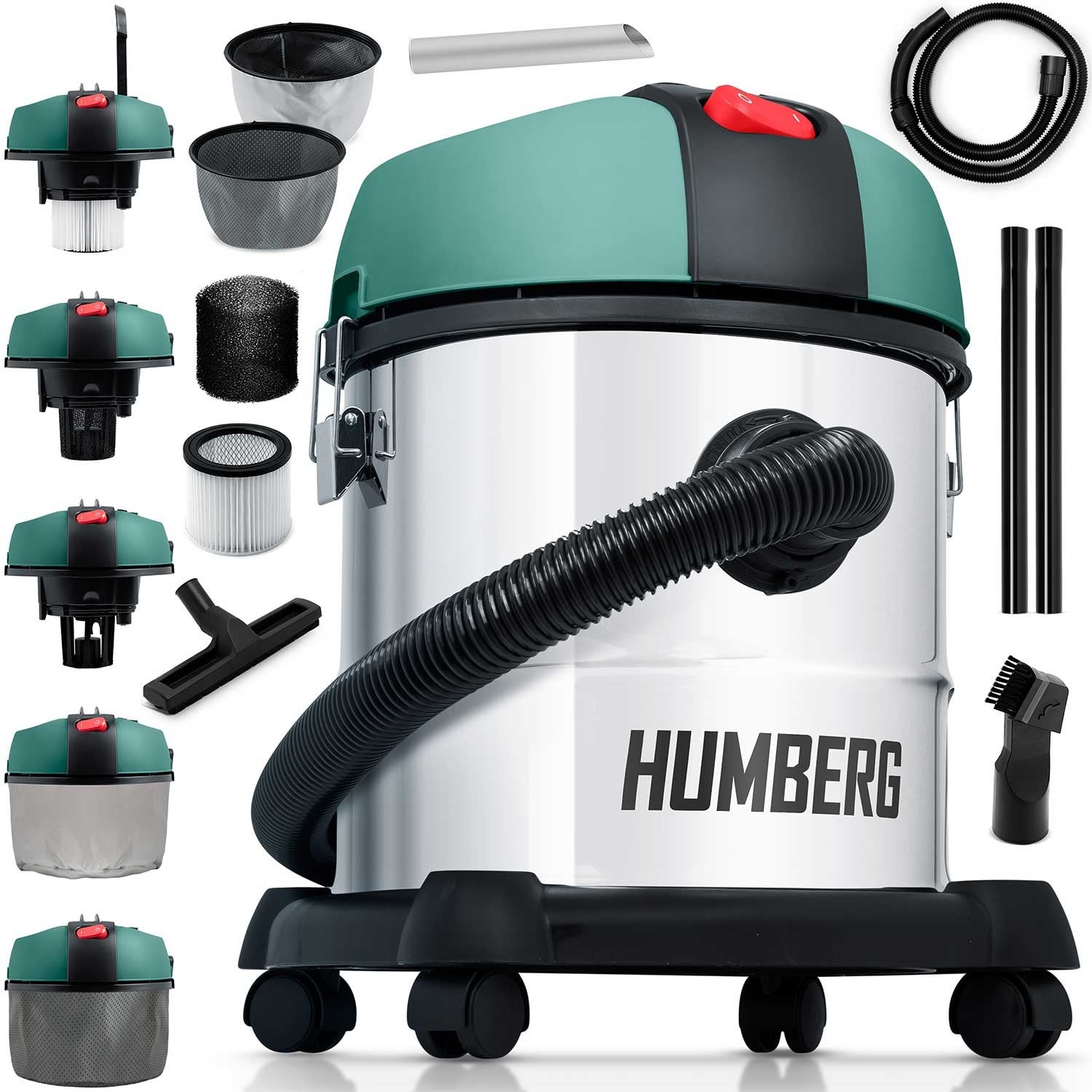 Odkurzacz przemysłowy na sucho mokro 20L 1200W HM-400 Humberg
