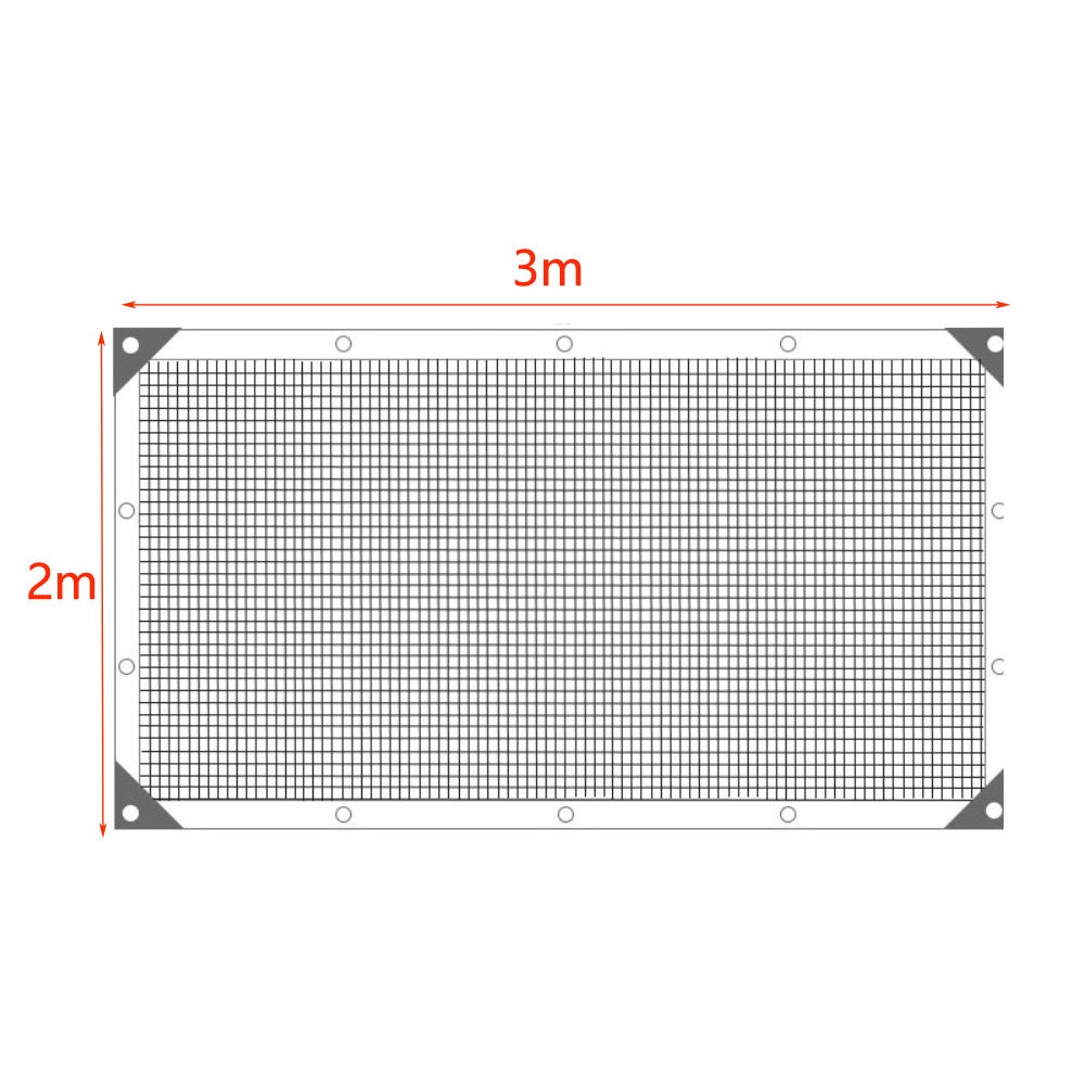 Filet d'ombrage Anti-UV en HDPE à rayures vertes et blanches, 2m x 3m, pour l'extérieur, abri de jardin, taux d'ombrage de 90% - 2