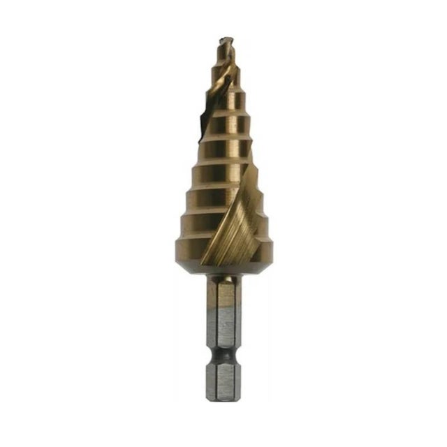 Foret étagé en spirale HSS Makita - Ø 4 à 20mm - 9 pas - Revêtement TIN