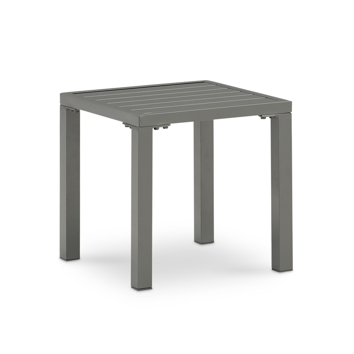 Table basse de jardin en aluminium gris antracite - Tokyo | Leroy Merlin