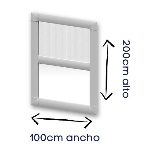 [KIT] Mosquitera corredera recortable marrón 100x200 - 3