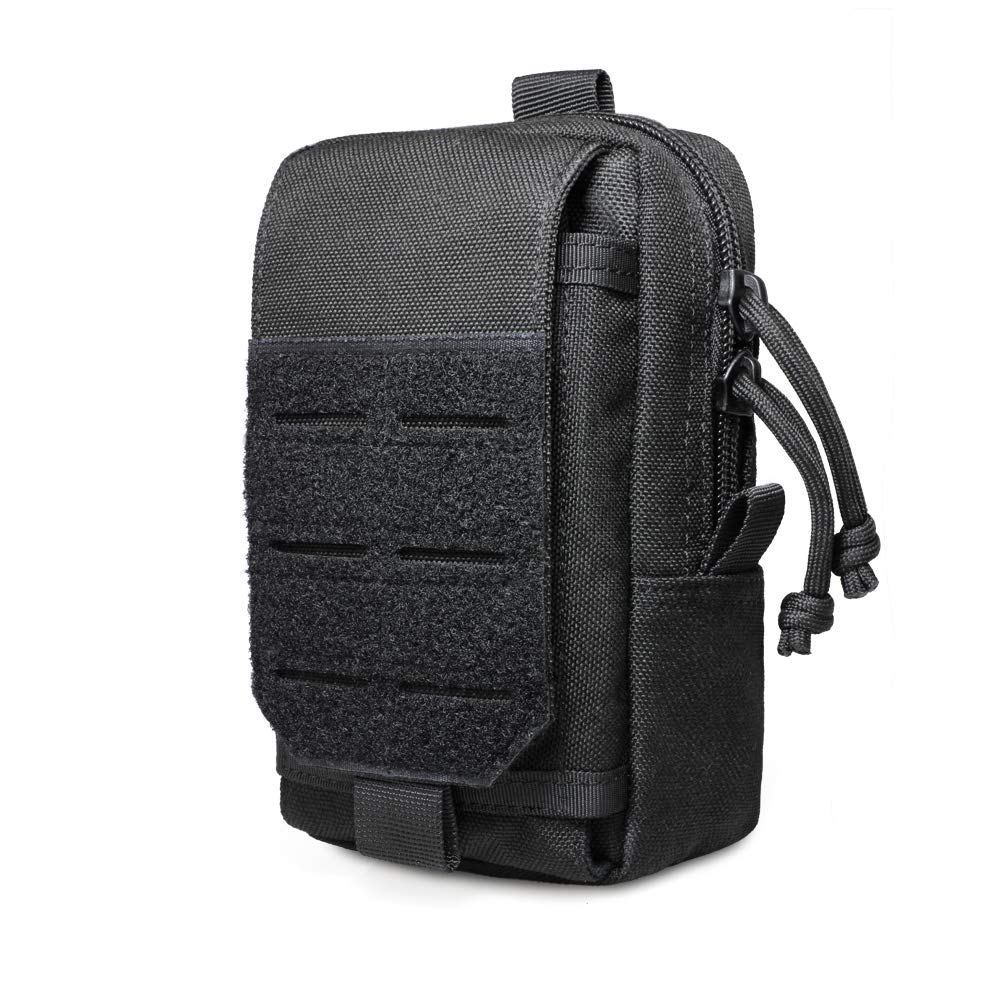 Sac De Taille Tactique Hiki - MOLLE, 1000D Nylon, Noir - EDC Pack Pour Extérieur, Chasse, Rando