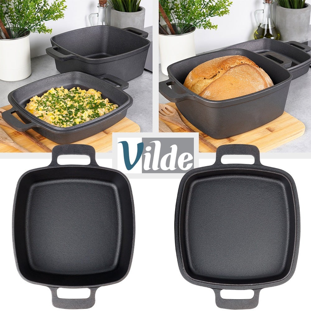 Garnek z pokrywką żeliwny 2w1 CAST LINE 25 cm, 4,5 l / 1,8 l - 7