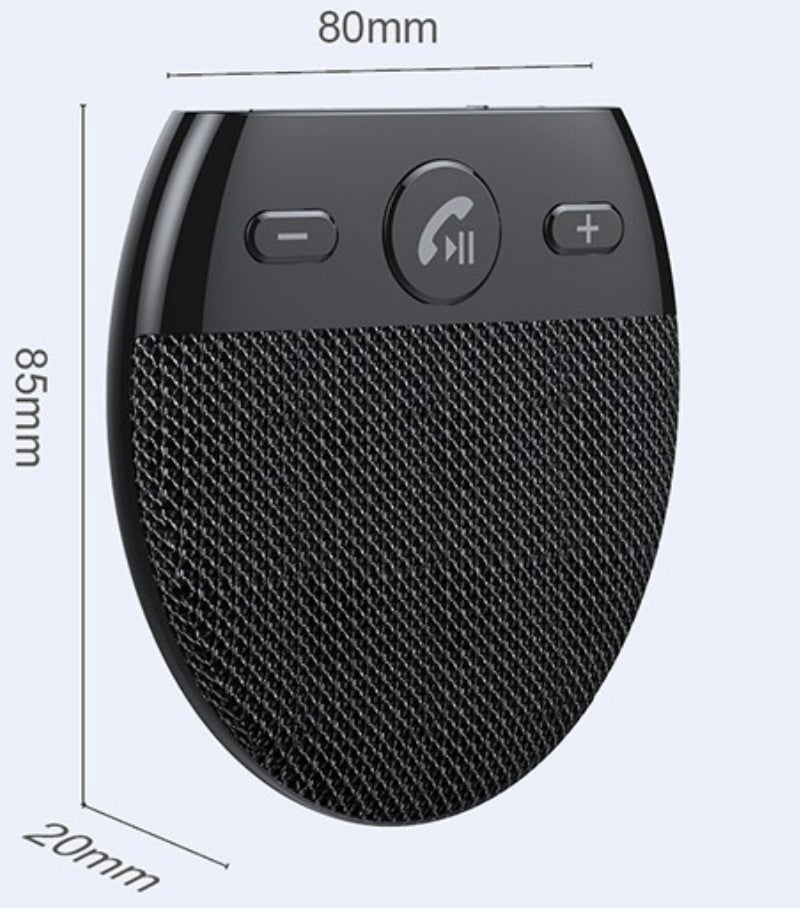 Kit Manos Libres Bluetooth Para Coche Con Clip Para Parasol | Altavoz Integrado, Conexión Dual, Batería 1000mAh