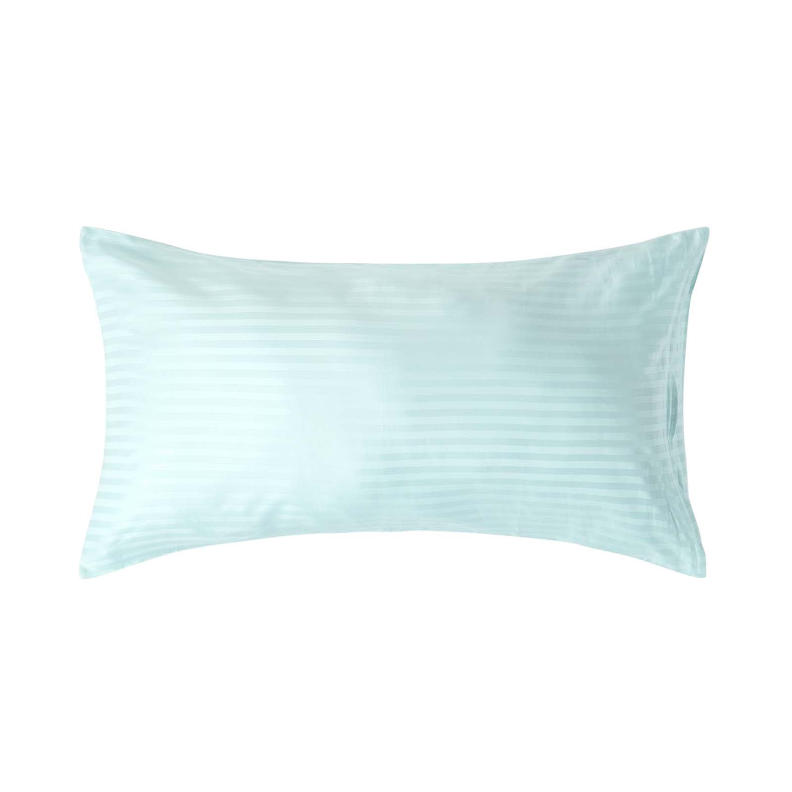 Taie D'oreiller 50x90 Cm En Coton Bio 400 Fils - Coloris Vert Mousse, Percale, Fabriqué Par Homescapes UK