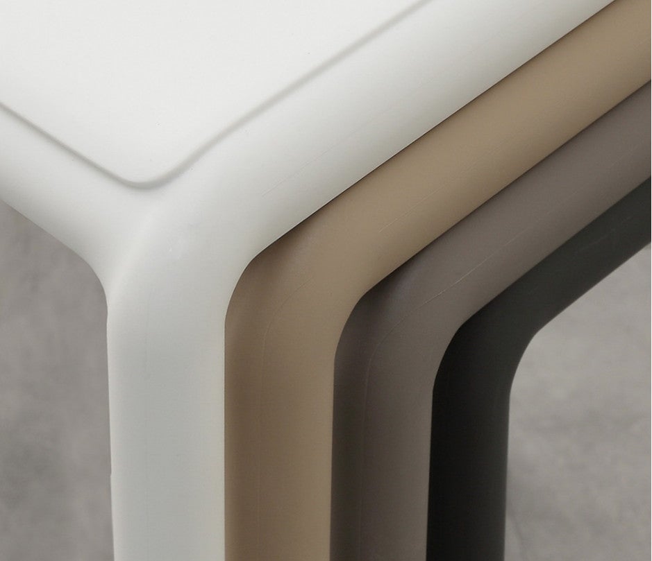 Taburete de diseño Lyvia - Lote de 4-Color Azul cielo-Altura del asiento 66 cm - 2