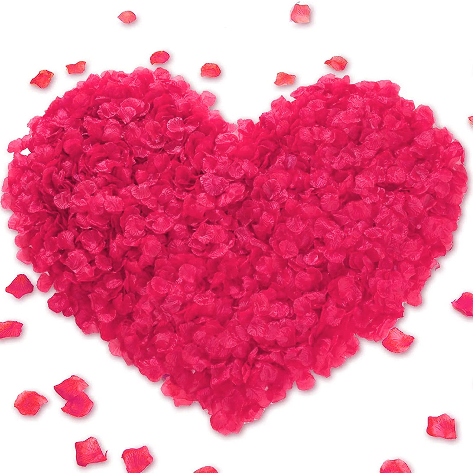 8 sacos 120 unidades de pétalas artificiais não tecidas pétalas falsas decorações de festa de casamento familiar (rosa - 3