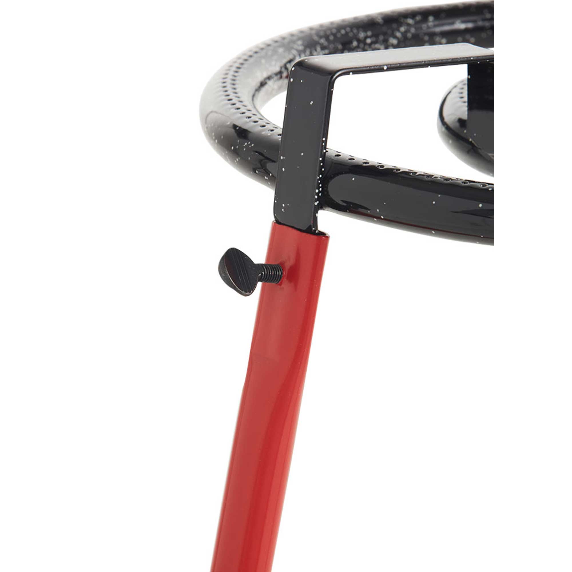 BRUCIATORE A GAS DA 400 MM + PIEDINI QUADRATI + PIANO COTTURA IN ACCIAIO LUCIDO DA 46 CM - 3