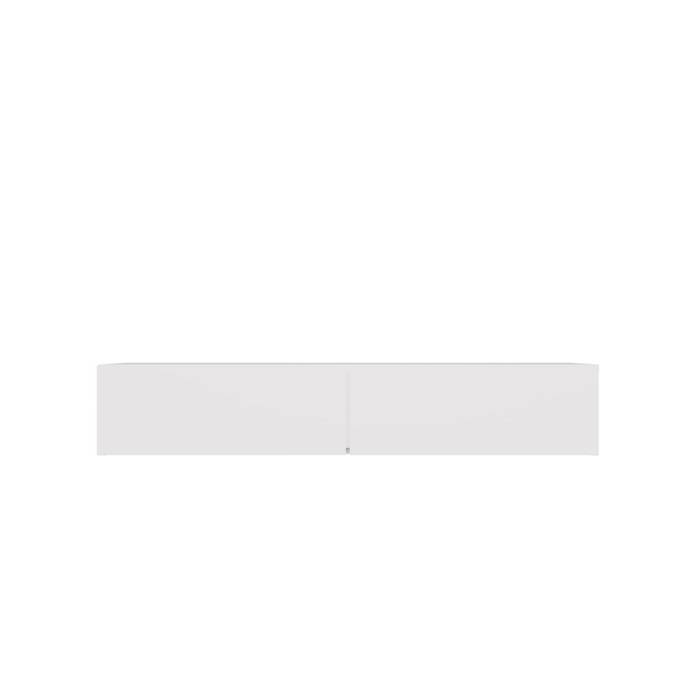 Coiffeuse sans miroir en MDF Blanc H. 20 x l. 110 x P. 40 cm - 8