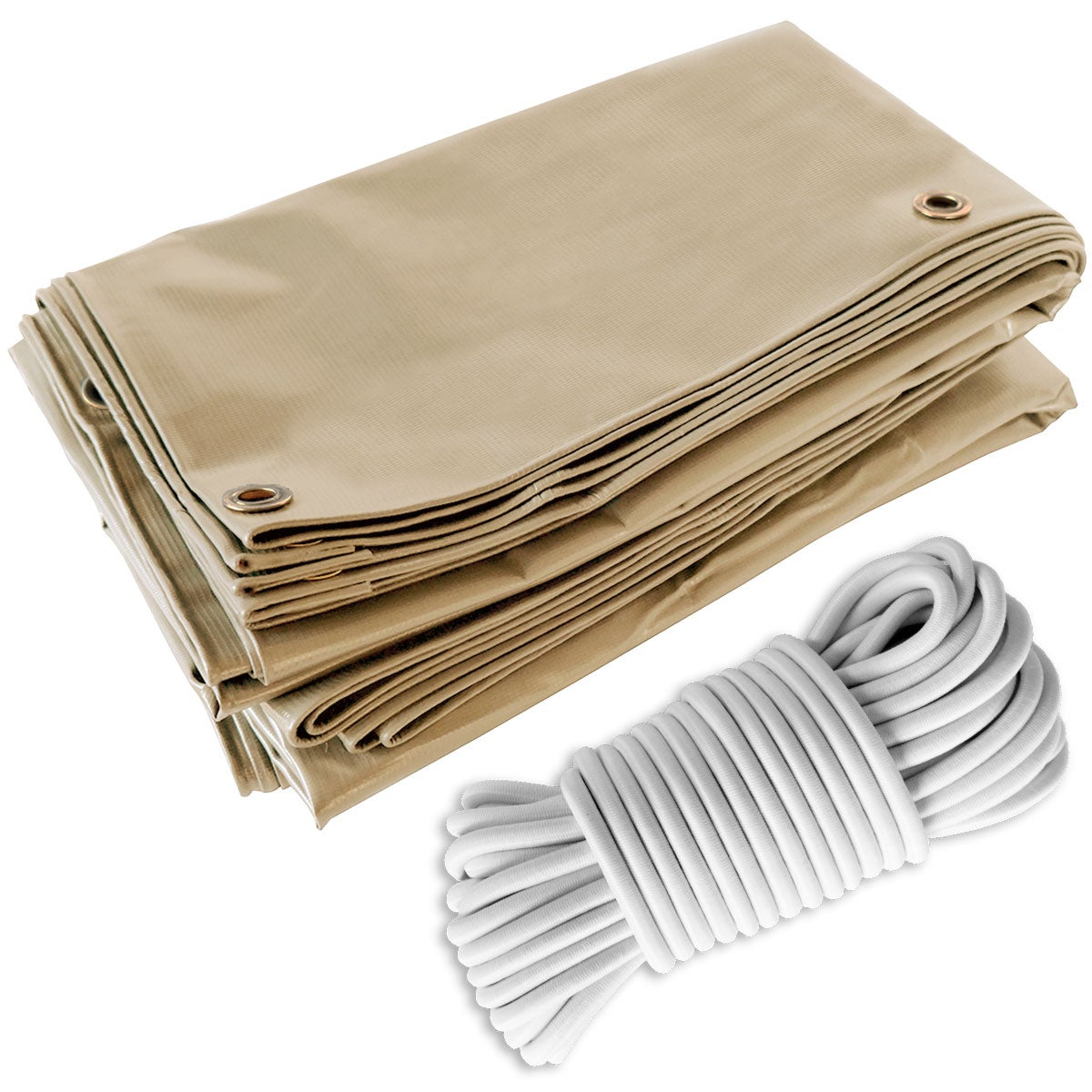 Telo per Pergola Bianco Crema 8x12m - Garantia de 5 anni TECPLAST - LP506PR - Copertura Impermeabile in PVC per Pergola, Pergolato o Gazebo