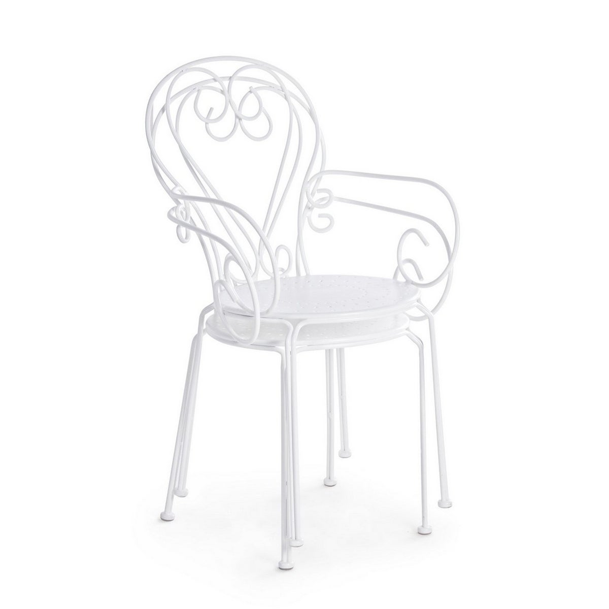 Chaise de jardin empilable style shabby chic Bizzotto Etienne - 7